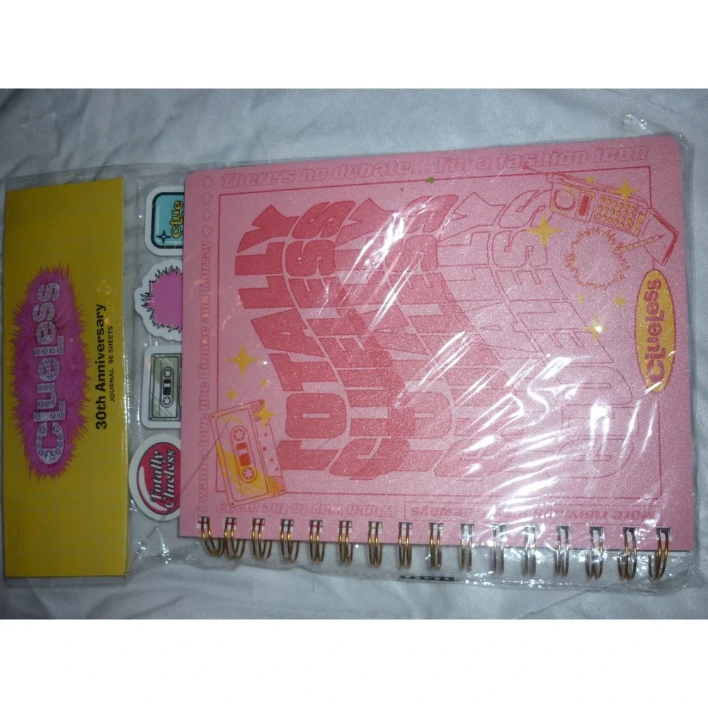 NEW CLUELESS 30th Anniversary Blush Pink Colored Journal‎ 96 Sheets /Sealed